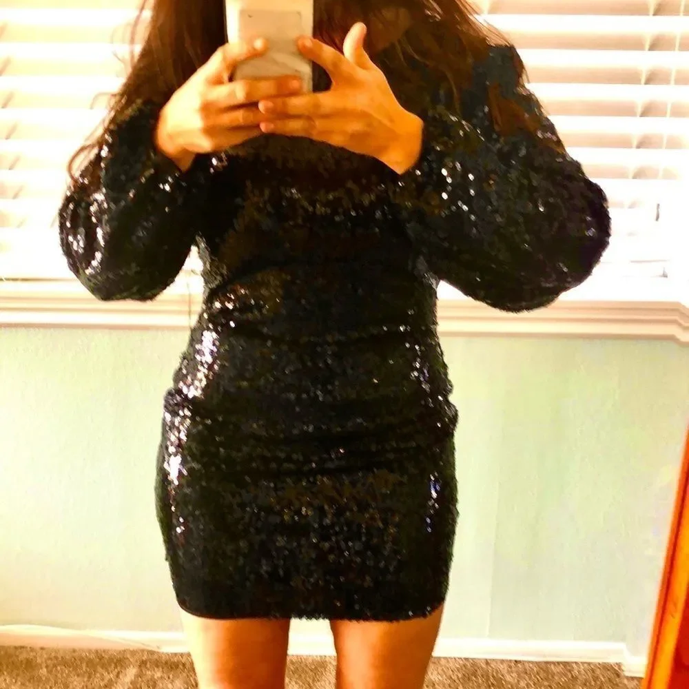 Black sequin mini - Picture 3 of 7
